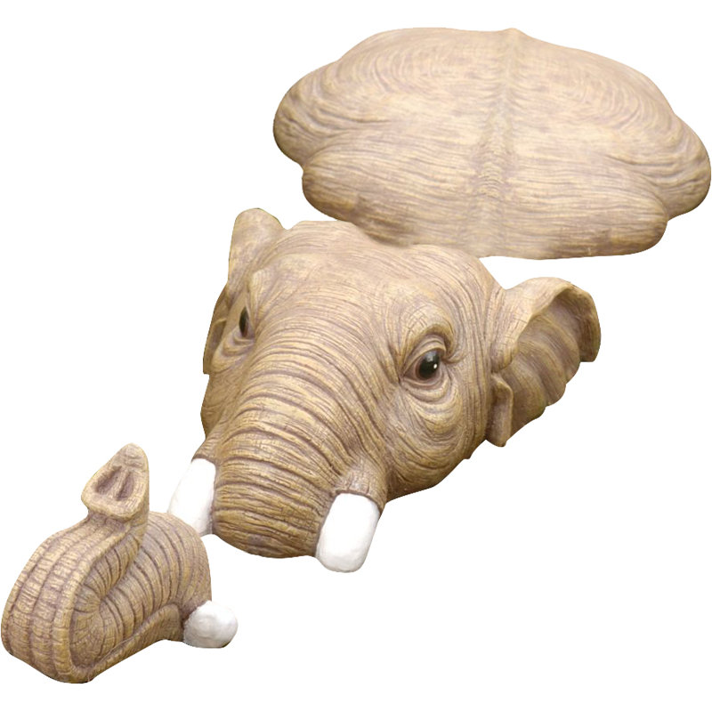 Design Toscano Hazel In For A Swim Elephant Lawn Statue & Reviews Wayfair